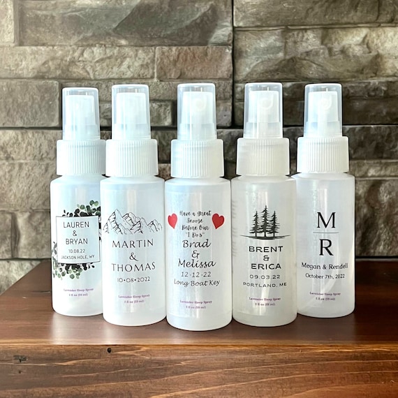 Bulk 50+ Wedding Favors  | Lavender and Chamomile Sleep Spray  | Mist on Pillow or Sheets | Wedding Guest Favors | Wedding Welcome Bag