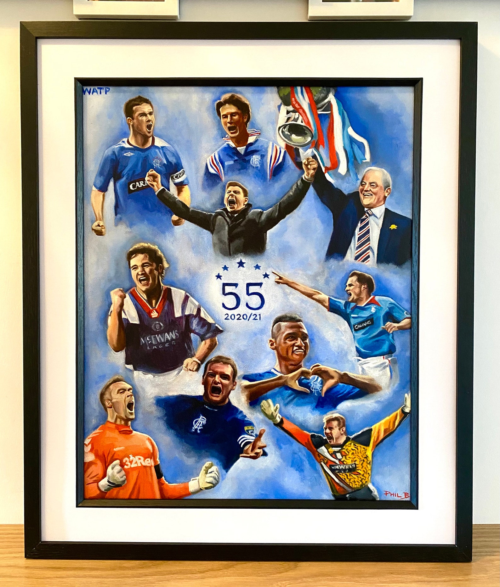 Glasgow Rangers FC Limited Edition Print Giclée Print Etsy