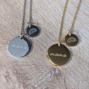 Rainbow Mama Pendant Necklace, Rainbow Baby Gift, Rainbow Baby Jewelry, Rainbow Baby Necklace, Miscarriage Gifts, Baby Shower Gift