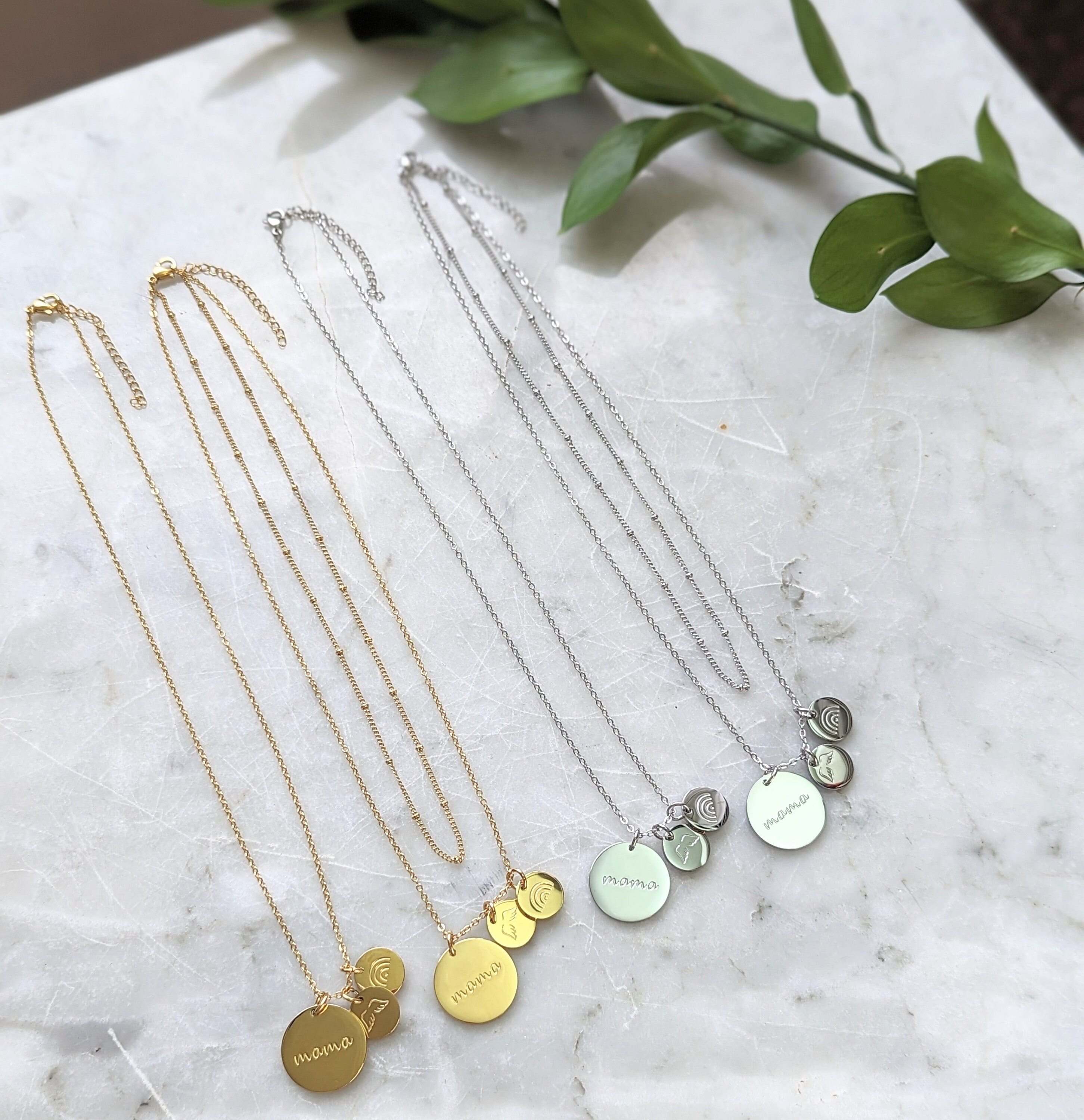 Layered Rainbow Mama Wings Pendant Necklace, Rainbow Baby Gift, Rainbow