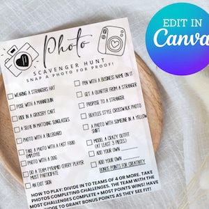 Photo Scavenger Hunt for Teens & Adults | Team Scavenger Hunt | Scavenger Hunt for Kids