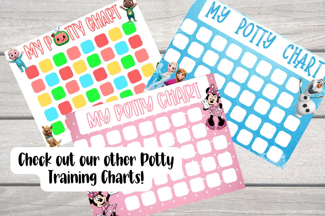 Printable Frozen Potty Training Chart - Toddler Reward Chart - Kids ...