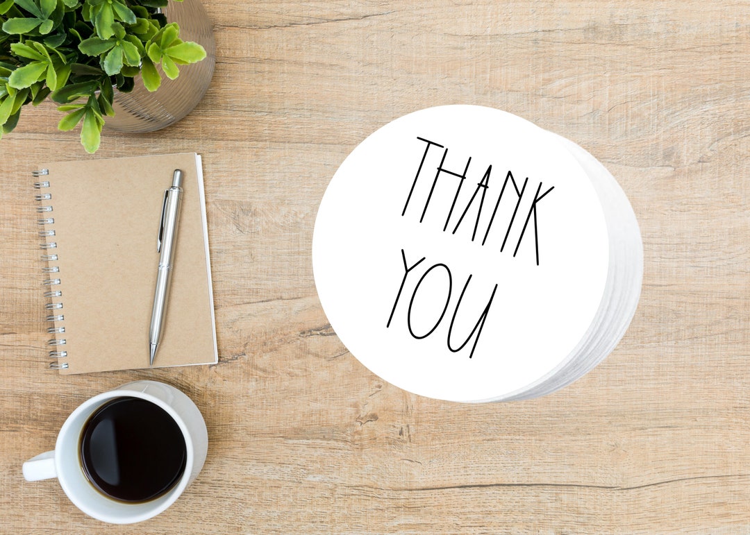 PRINTABLE Thank You Tag Circle Tags. Avery Template 22807 Etsy