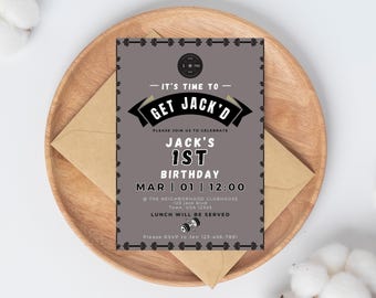 Get Jacked Editable Invitation for Fitness Birthday Party, Weight Lifting Theme, Perfect for Jack's Birthday Celebration!