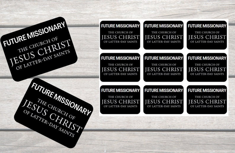 LDS Missionary Tag Mormon Missionary Name Tag Lds Art - Etsy