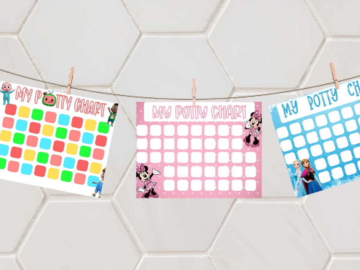 Printable Frozen Potty Training Chart - Toddler Reward Chart - Kids ...