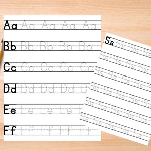 Alphabet Schreibübung | Schreiben lernen | Handschrift Praxis | Letter Tracing Worksheet | Letter Tracing Seite