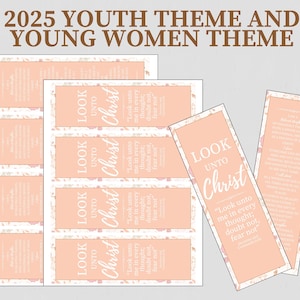 LDS Young Womens Theme Bookmark, Wildflower Young Women LDS Art Printable, Yw Inspirational Scripture Print, Girl&#39;s Camp Gift, LDS Bookmark