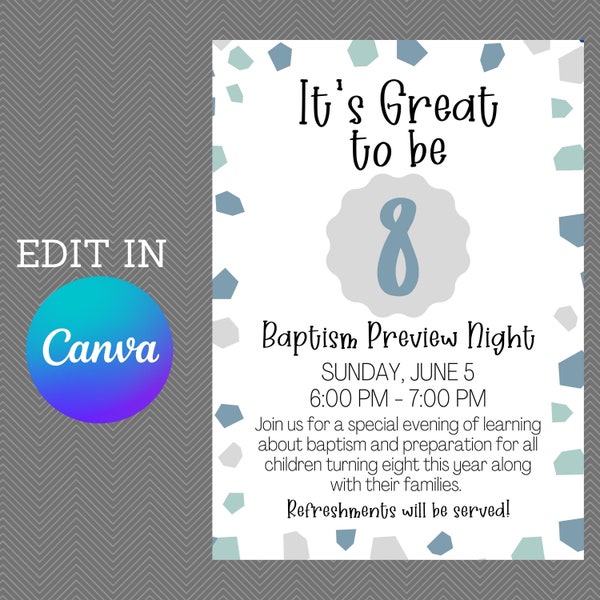 Lds Baptism Preview - Etsy