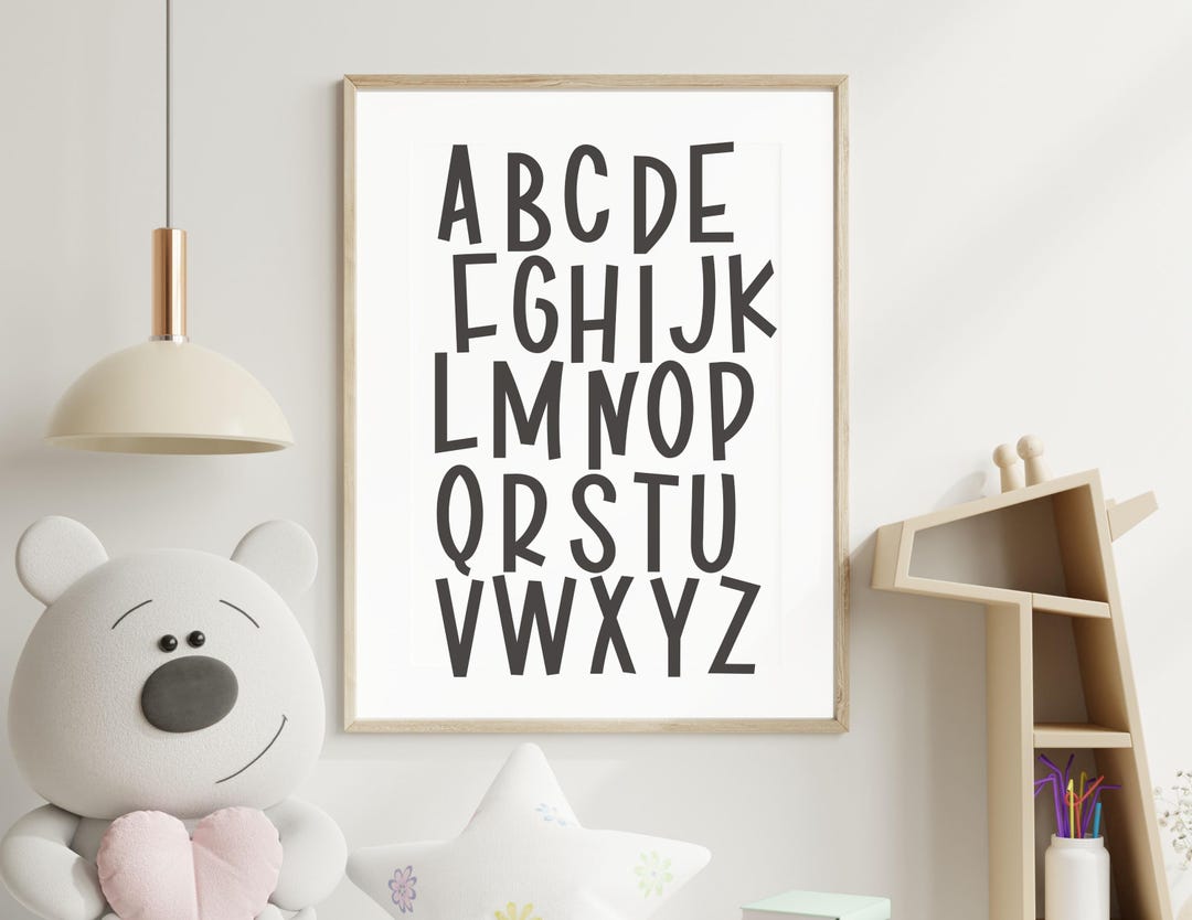 Playroom Wall Art Prints Set of 3 - Kids Room Decor, Printable Nursery ...