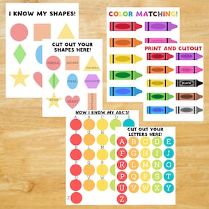 Matching Colors Game, Homeschool Learning, Preschool Learning, Homeschool, Matching Game, Educational Activity, Learning Letters
