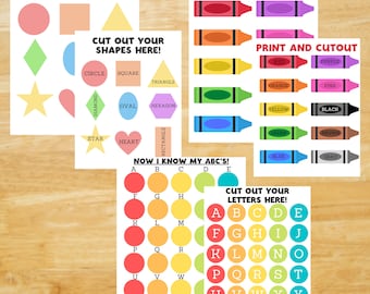 Matching Colors Game, Homeschool Learning, Preschool Learning, Homeschool, Matching Game, Educational Activity, Learning Letters