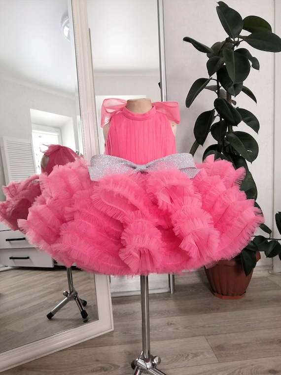 Tulle Flower Girl Dresses, Girls Sequin Dresses, Birthday Party Dress, Dancing Dress, Ceremony Dress, Wedding Tulle Dress, Junior Bridesmaid