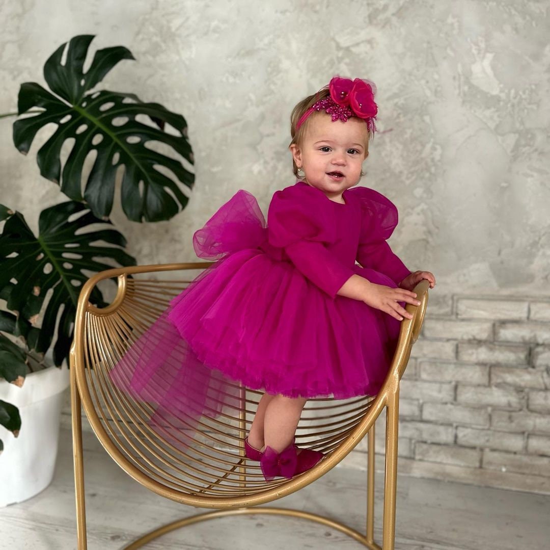 Magenta Baby Dress Etsy Canada