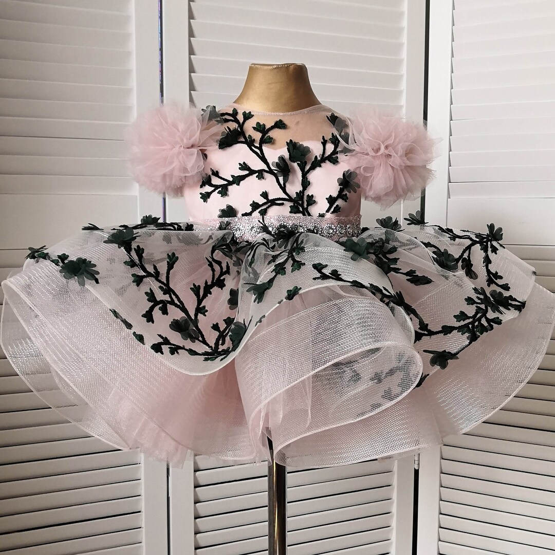 Tutu Baby Girl Dress Flower Girl Dress Dress With 3D Etsy