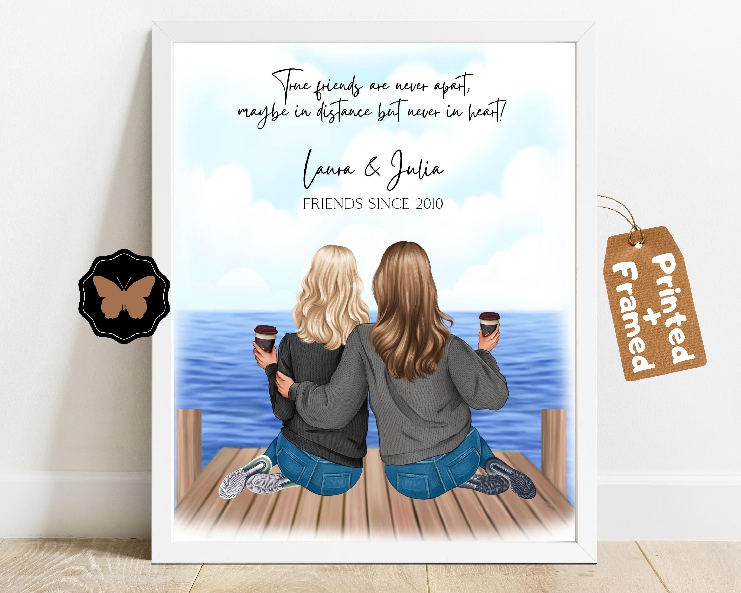 9 Best Friends Print Personalized Gifts for Her Friend Poster 