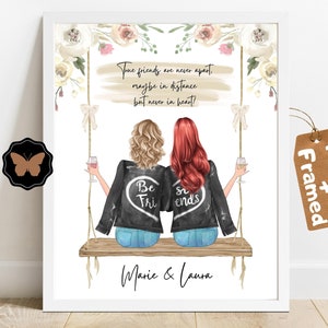 BFF Gift | Bestie Gift | Best Friend Print | Best Friend Birthday Gift | Best Friend Gift | Personalized Gift Best Friend | Sister Print