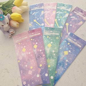 Glimmende melkweg sterren komeet veren sterrenbeeld polco journaling decoratie stickers