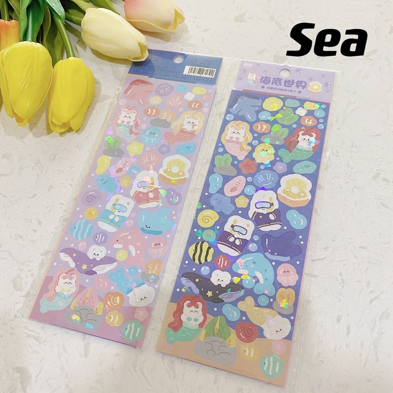 Kpop Polco Stickers: Bear Theme Decoration Sticker Sheet Set - Etsy Canada