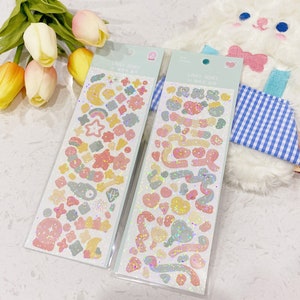 Pegatinas holográficas pastel polco decoración decoración