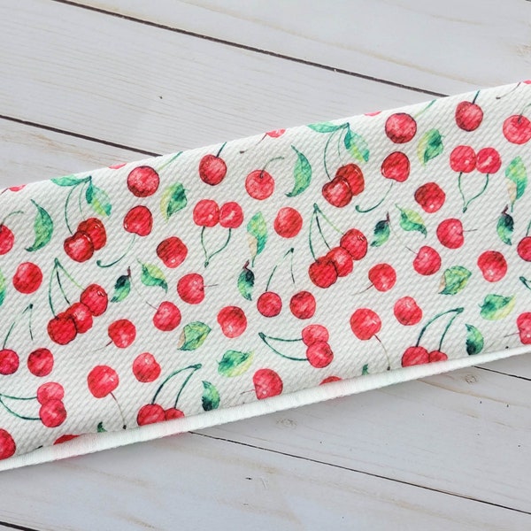 Cherries bullet fabric strip