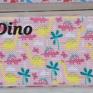 Girly Dino bullet fabric strip