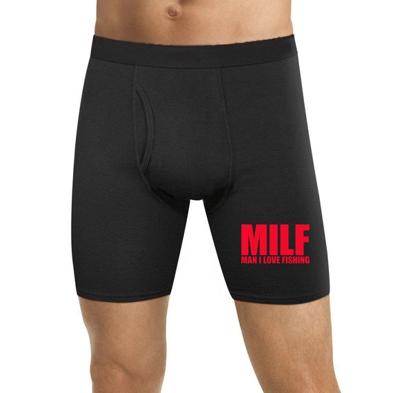 Milf Man I Love Fishing Boxers Mens Underwear Christmas Gift Funny Naughty  Slutty Booty Shorts Bachelorette Party