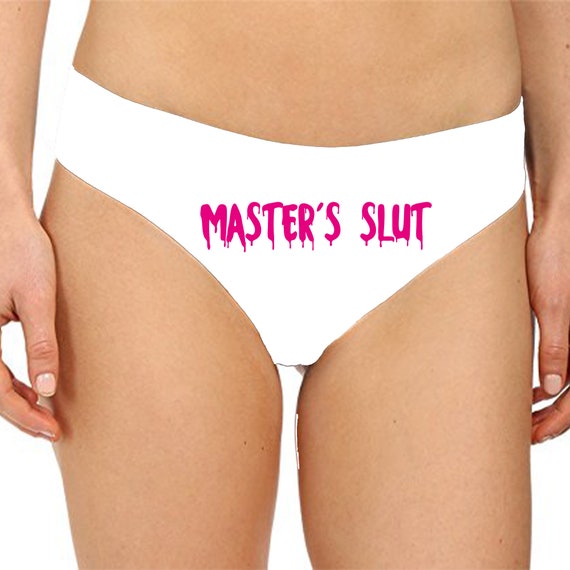 Master's Slut Panties Sexy Christmas Gift Funny Naughty Slutty