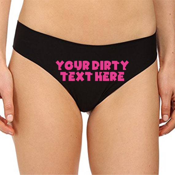 Custom Panties Personalized With Your Words Custom Printed Booty Shorts Customized  Womens Underwear 