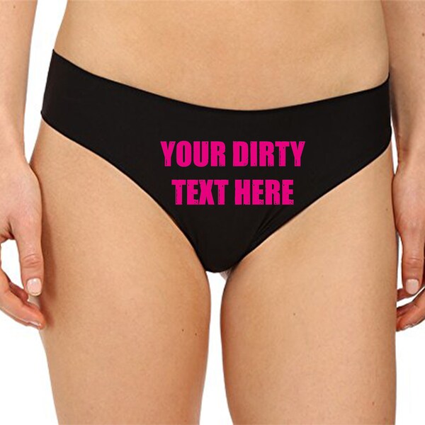 Custom Panties Personalized With Your Words Custom Printed Booty Shorts Customized Womens Underwear