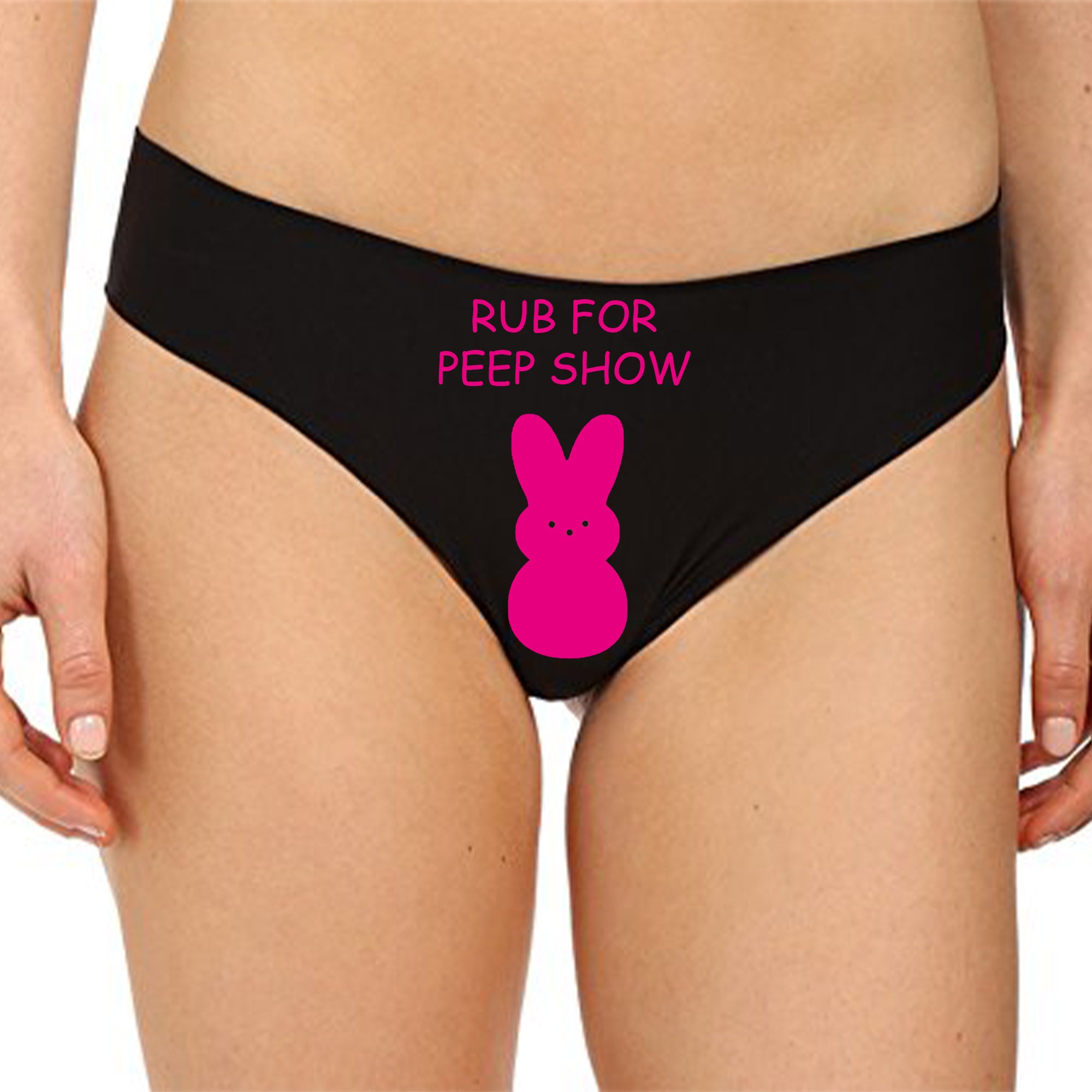 Rub for Peep Show Panties Sexy Christmas Gift Funny Naughty Slutty Booty  Shorts Bachelorette Party Lingerie Womens Underwear 