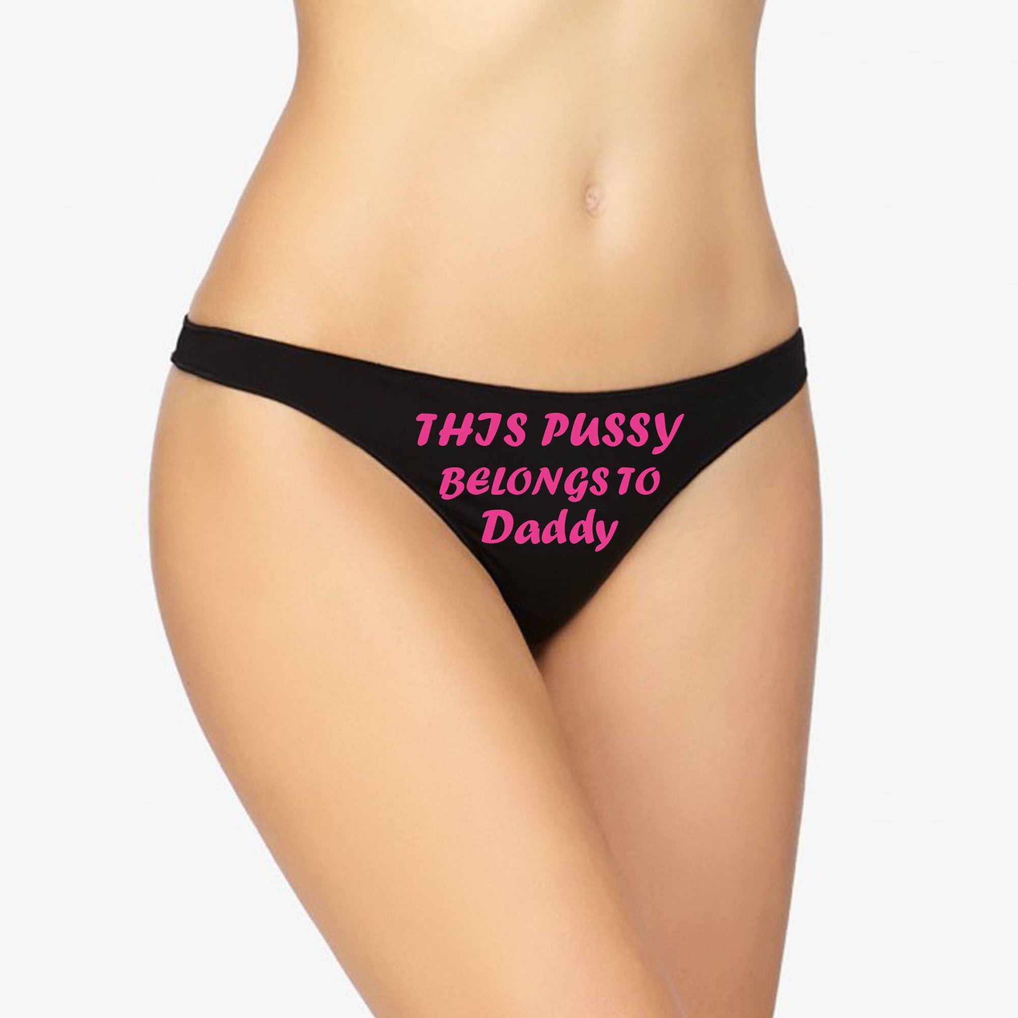 Thıs Pussy Belongs to Daddy Custom Thong Personalized With - Etsy Finland