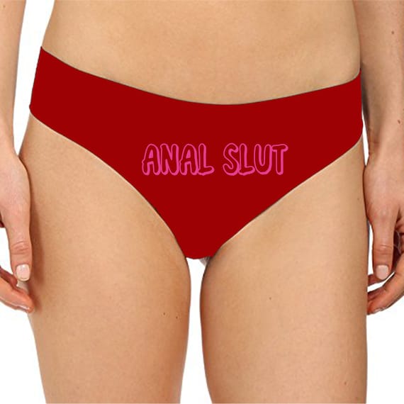 Anal Slut Panties Sexy Christmas Gift Funny Naughty Slutty Booty Shorts  Bachelorette Party Lingerie Womens Underwear 