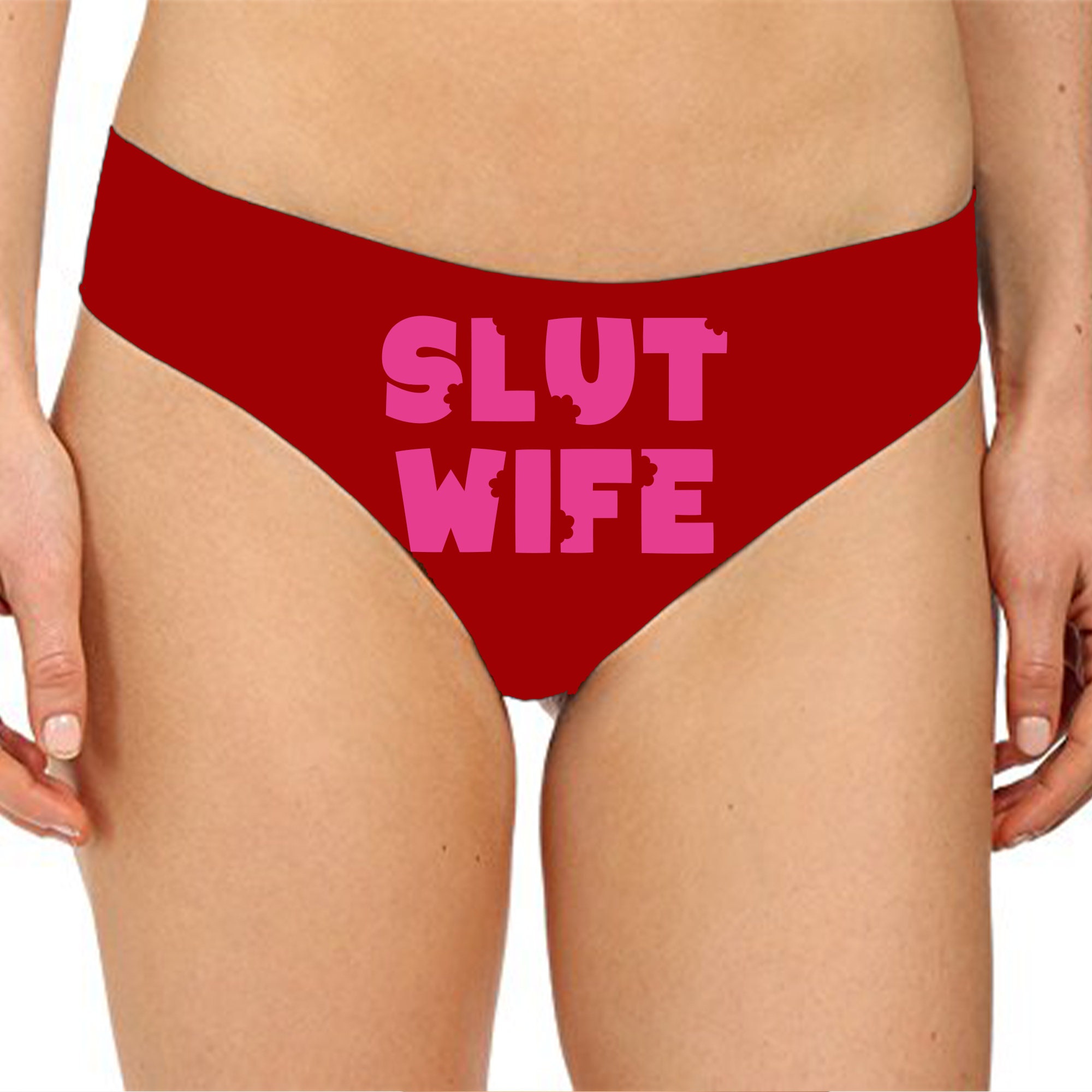 Slut Wife Panties Sexy Christmas Gift Funny Naughty Slutty Booty Shorts  Bachelorette Party Lingerie Womens Underwear -  Sweden