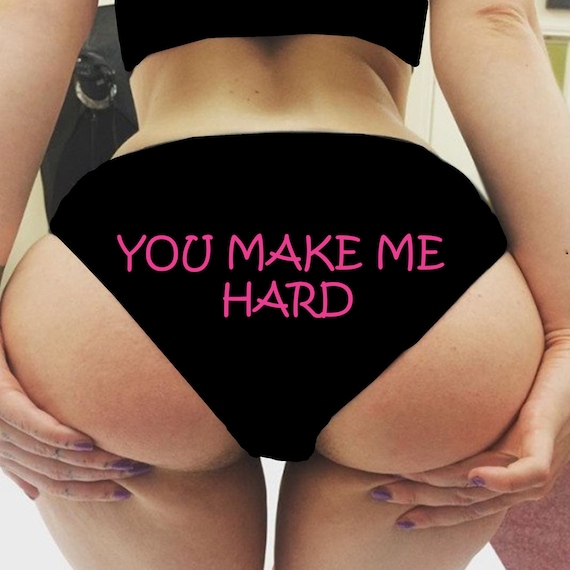 You Make Me Hard Panties Sexy Christmas Gift Funny Naughty Slutty Booty  Shorts Bachelorette Party Lingerie Womens Underwear -  Norway
