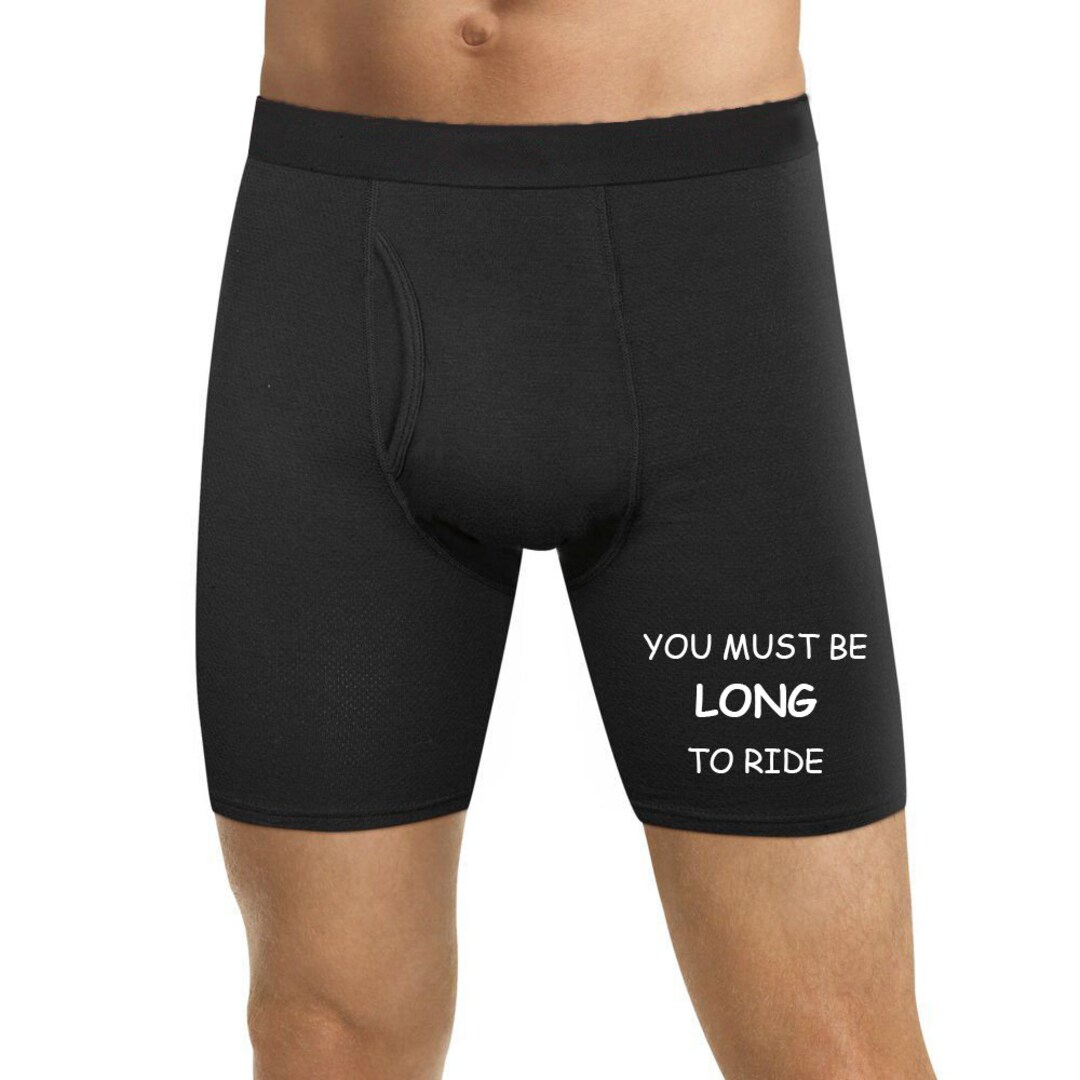 You Must Be Long to Ride Boxers Mens Underwear Christmas Gift Funny Naughty  Slutty Booty Shorts Bachelorette Party -  Australia