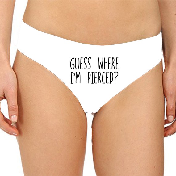 Guess Where I'm Pierced Panties Sexy Christmas Gift Funny Naughty Slutty  Booty Shorts Bachelorette Party Lingerie Womens Underwear -  Canada