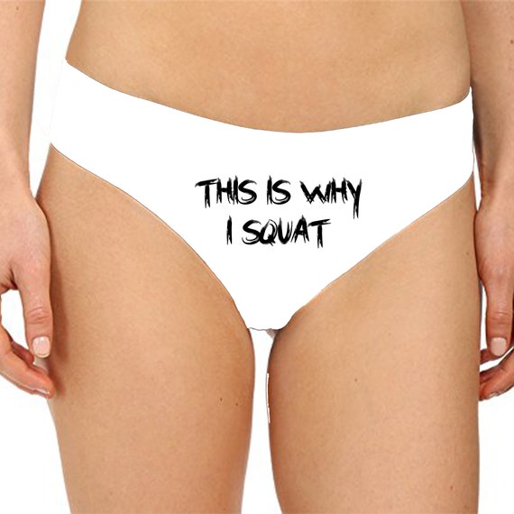 This is Why I Squat Panties Sexy Christmas Gift Funny Naughty Slutty Booty  Shorts Bachelorette Party Lingerie Womens Underwear -  Canada