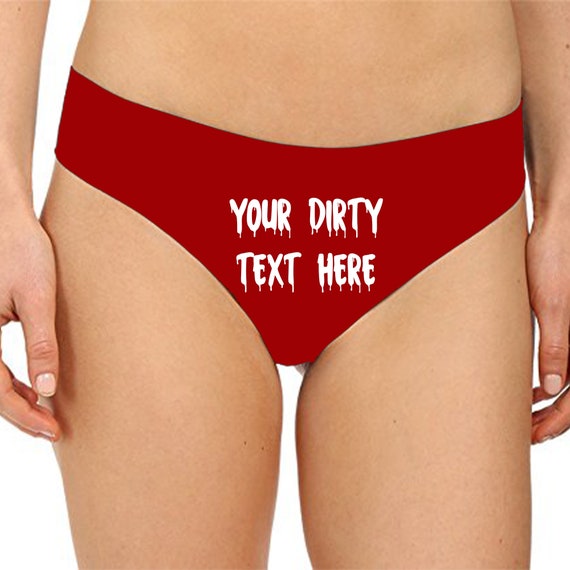 Custom Panties Personalized With Your Words Custom Printed Booty Shorts  Customized Womens Underwear 