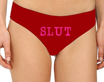 Slut Panties Sexy Christmas Gift Funny Naughty Slutty Booty Shorts  Bachelorette Party Lingerie Womens Underwear -  Canada