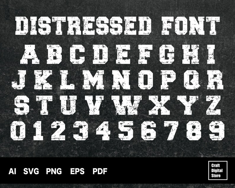Download Distressed Font Svg Sport Grunge Font Svg Grunge Vintage Font Svg Distressed Alphabet Distressed Numbers Svg Cricut Silhouette Font Svg Clip Art Art Collectibles Lifepharmafze Com