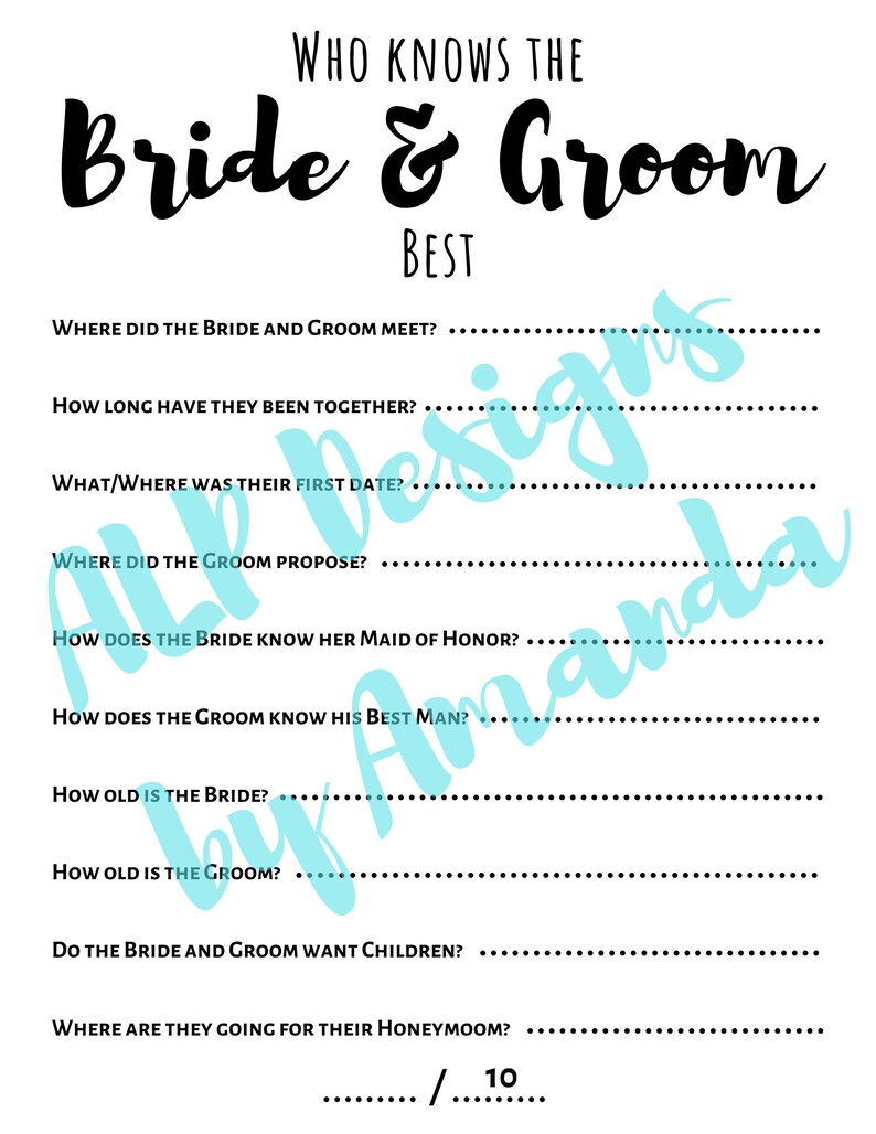 Wedding Guest Activities 3 PACK Mad Libs Mr or Mrs Who - Etsy