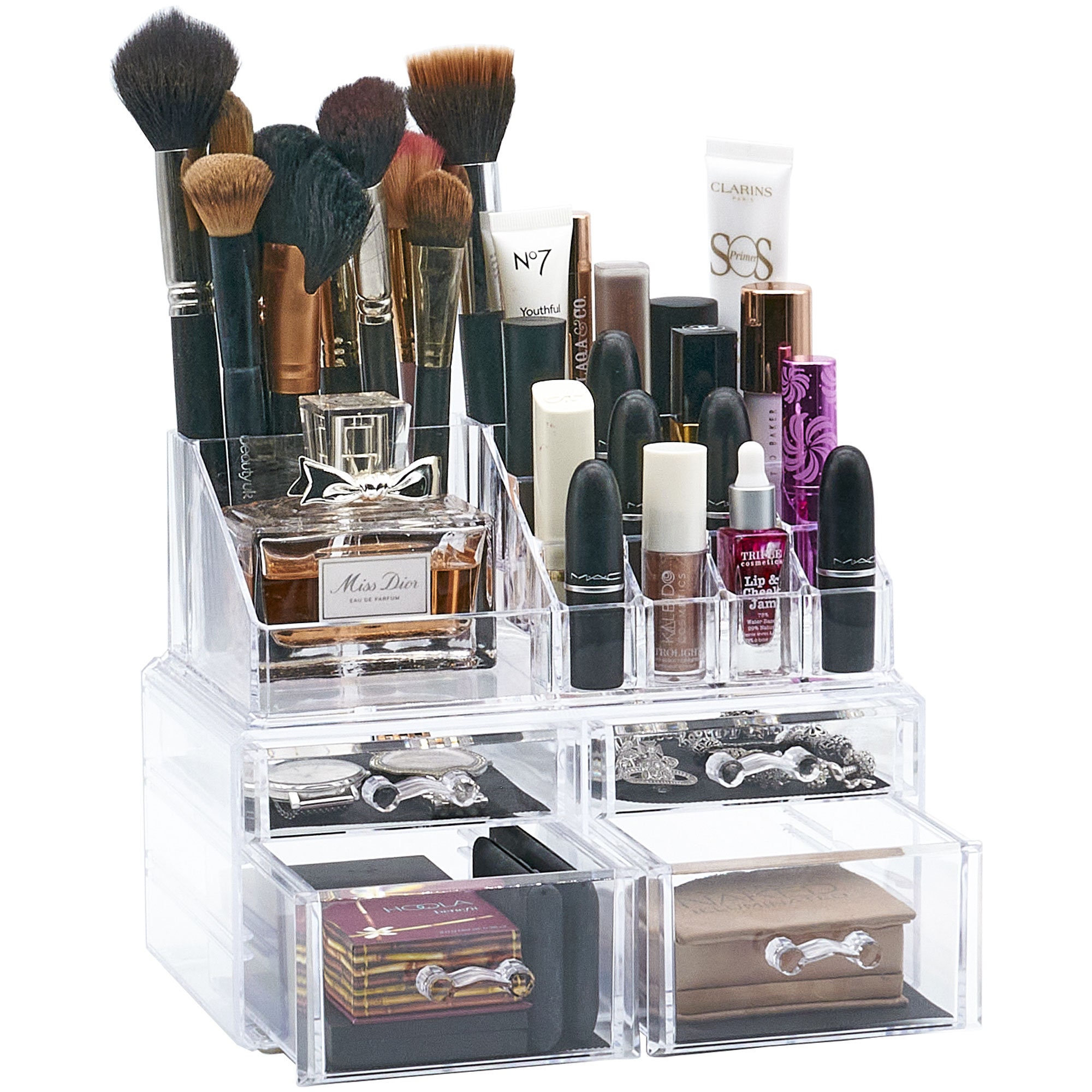 Clear Acrylic 4 Drawers Makeup Organiser Storage for Etsy UK