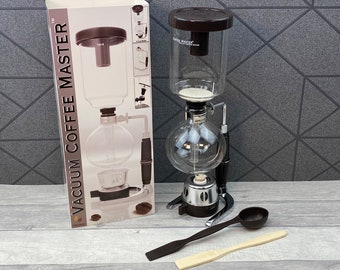 Coffee Maker 5-Cup Syphon Vacuum Glass Coffee Pot Tabletop Siphon Master 500ml