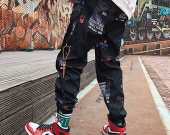 cargo pants with straps mens
