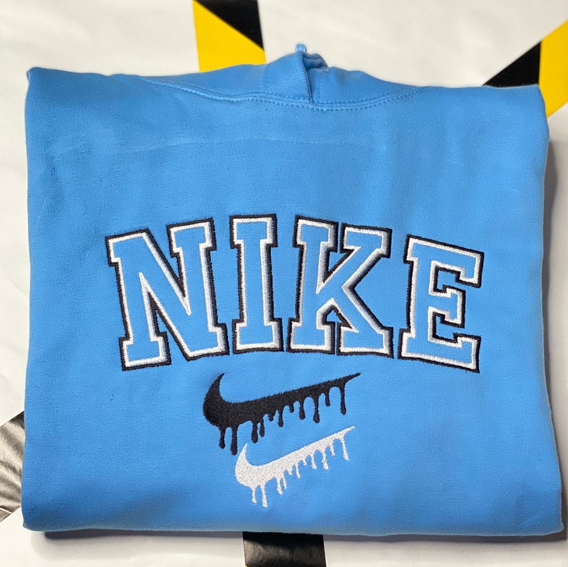 Inspired Nike Drip embroidery | Etsy