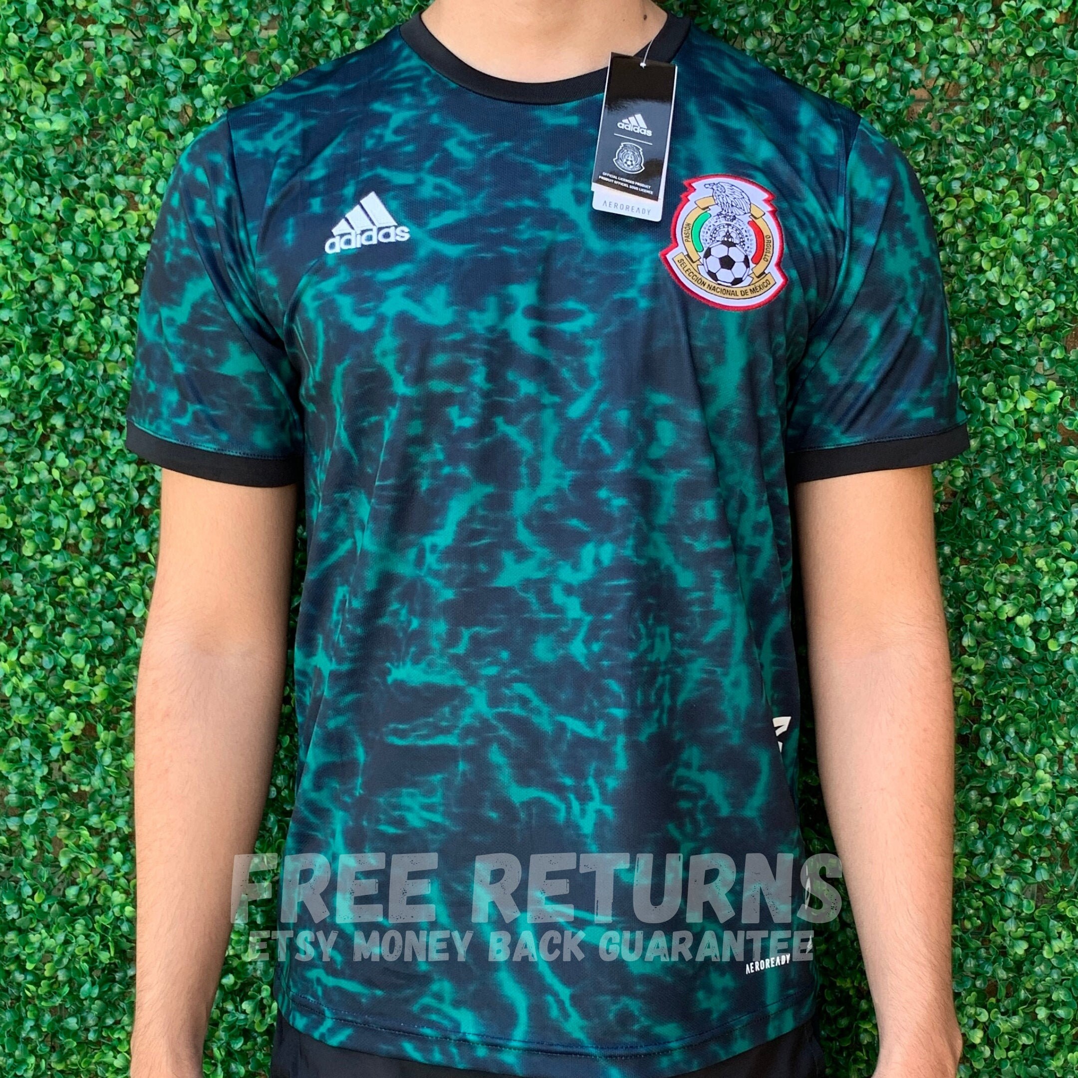 Mexico Green Pre Match Slim Fit Soccer Jersey 2022 FAST | Etsy