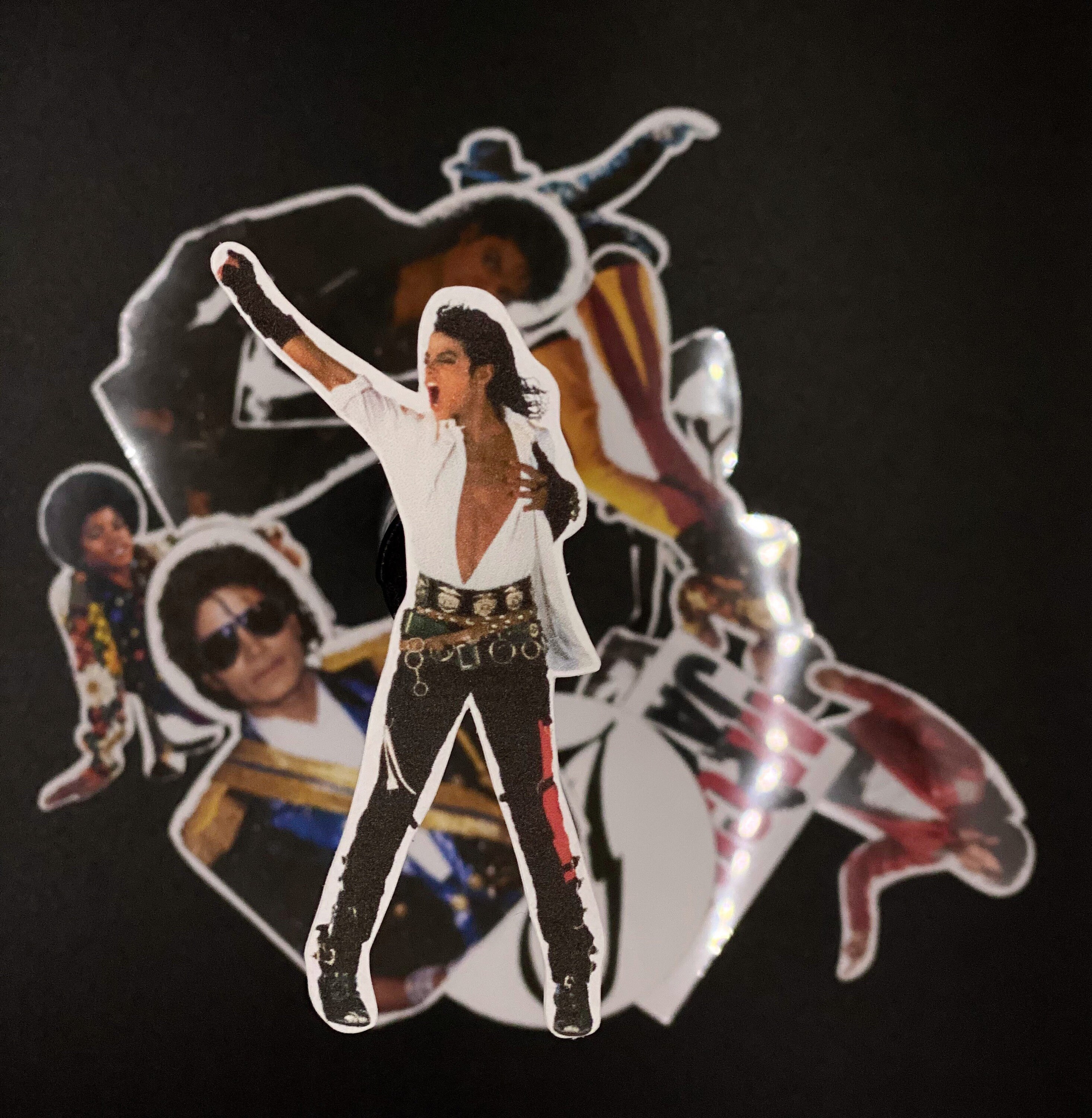 10 Pack Michael Jackson Stickers Laminated Sticker Young Etsy