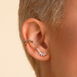 Diamond crawler earrings hotsell