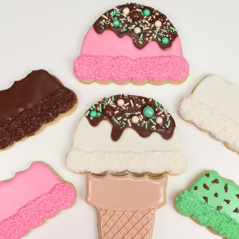 Ice Cream Cookie Cutter Set Build Your Own Ice Cream Cone Etsy